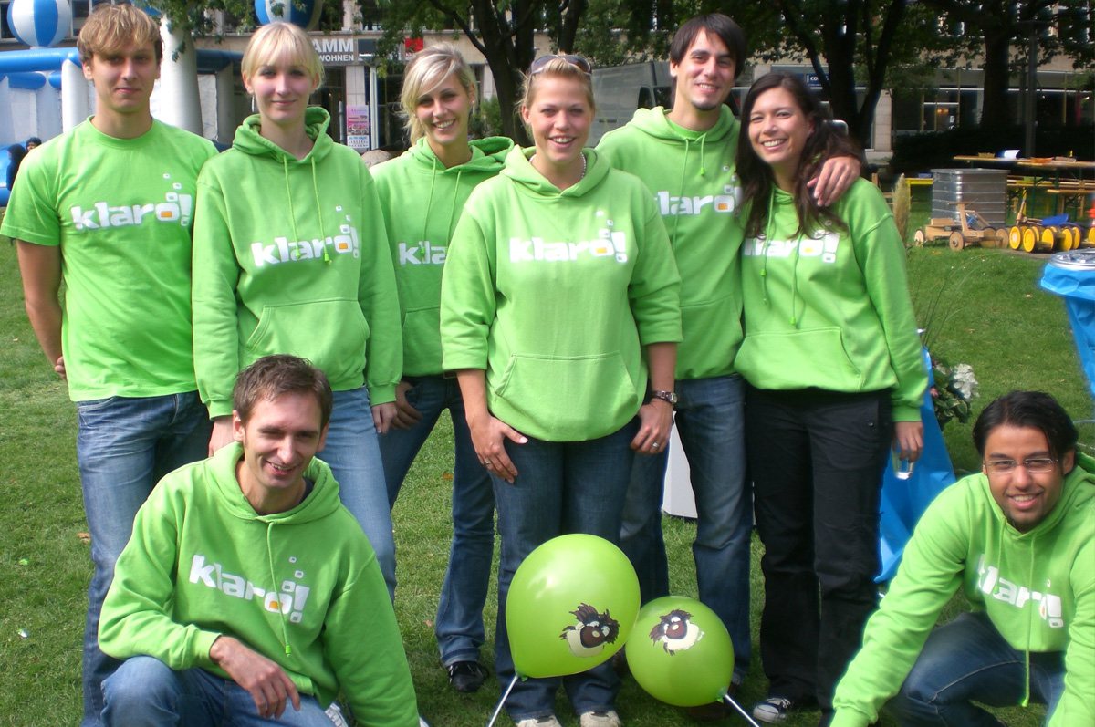 Das Promotion- und Maskottchen-Team von ani-motion